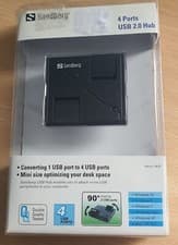 Image of Sandberg 133-67 External 4-Port Usb 2.0 Hub new sealed
