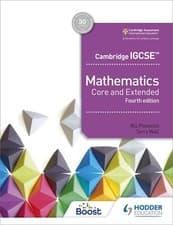 Image of Cambridge IGCSE Mathematics Core and Extended 4th edition the New