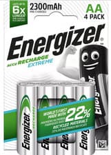 Image of 4x Energizer AA Extreme Rechargeable Batteries 2300mAh Pre Charged NiMH LR6