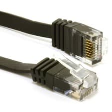 Image of FLAT CAT6 Ethernet Cable Gigabit RJ45 Router to PC/TV/PS 1m/2m/3m/5m/10m/20m Lot