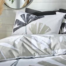 Image of Alma Modern Floral Duvet Cover Set in Natural or Teal Single Double King Bed