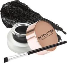 Image of Revolution Beauty London, Gel Eyeliner Pot with Brush, 3G