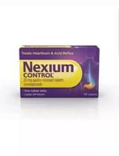Image of NEXIUM CONTROL 20MG GASTRO-RESISTANT TABLETS - 14 TABLETS, LONG EXPIRY