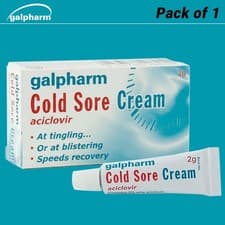 Image of Galpharm Cold Sore Cream 2g for Lips and Face - 1 PACK, 2 PACK & 3 PACK