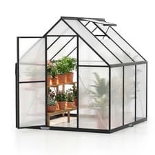 Image of 180 x 180CM Polycarbonate Greenhouse Outdoor Heavy-duty Hot House