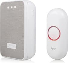 Image of Byron DBY-22321 Wireless Portable Doorbell Set, 150 m Range, 16 Melodies, Visual