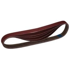 Image of Draper Cloth Sanding Belt 25 x 762mm Assorted Grit 5 Pack 08702