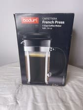 Image of Bodum Caffettiera 8-Cup French Press Coffee Maker Black, 1.0L/34oz