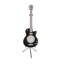 Image of Wm Widdop Miniature Clock - Guitar - Black