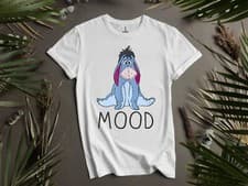Image of Disney Mood Eeyore Winnie The Pooh Bear And Hoodie Tshirt Men Women Unisex AD518