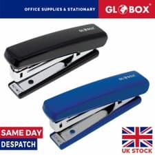 Image of No:10 Metal Full-Strip Stapler Office Desk - Black / Blue