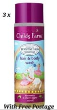 Image of Childs Farm Blackberry and Organic Apple Hair & Body Wash (250ml) x 3