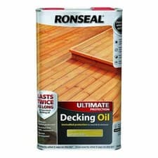 Image of Ronseal Ultimate Protection Decking Oil | Waterproof Sun Rain Protector 2.5/5L
