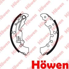 Image of Fits Vauxhall Corsa Adam Fiat Grande Punto Brake Shoes Set Rear Howen