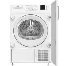Image of Beko DTIKP81131W Integrated/Built-in Heat Condenser Pump Dryer 8kg, Sensor Dry