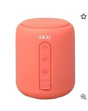 Image of AKAI Portable Bluetooth Speaker. Playtime: 2 Hours With USB Charging Cable. New.