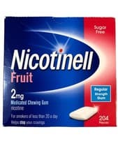 Image of Nicotinell Fruit Gum Quit Smoking 2 mg. 204 Pieces. Exp: 01/27