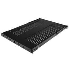 Image of StarTech 1U 4-Post Adjustable Vented Server Rack Mount Shelf - 330lbs(150 kg)...