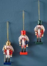 Image of Nutcracker Christmas Tree Baubles - Set of 3