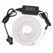 Image of 5M Roll CoolWhite 6x12mm12V Flexible LED Silicon Neon Strip full Kit  Adverting