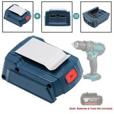 Image of USB Power Charger Converter Power Adapter For Bosch 18V 3/4A Li-ion Battery