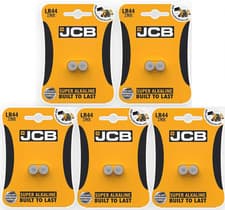 Image of 10x JCB LR44 1.5V Super Alkaline Batteries LR 44 A76 AG13