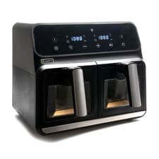 Image of Health Kick 8L Dual Zone Air Fryer | Digital Touch | Windowed Baskets