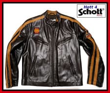 Image of Beautiful Rare NWOT SCHOTT Dark Brown Leather Jacket LC BL81 Magnificent Quality
