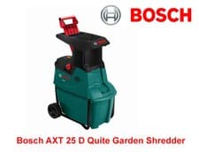 Image of Bosch AXT25D Garden Shredder 40mm Cutting Capacity with 53L Collection Box 2500W