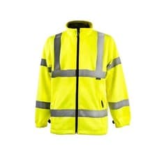 Image of Hi Vis Full Zip POLAR Fleece Visibility Jacket High Viz Work-Wear