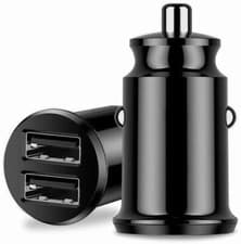 Image of 24W/4.8A Dual USB Port iPhone Fast Car Charger Adapter plus 2m heavy duty cable