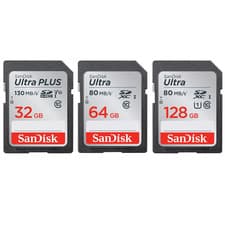 Image of SanDisk Ultra SD Memory Card 32GB 64GB 128GB SDHC Class 10 Universal