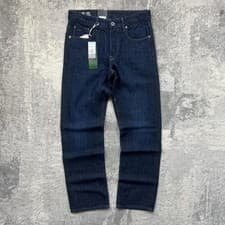 Image of G-Star Raw 3301 Straight Jeans Men's W28 L30 Dark Denim BNWT Kir Broken Twill