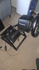 Image of Thrustmaster T248 (PlayStation) Racing Wheel Pedal Set + GT-Omega DD-X Stand