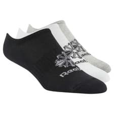 Image of Reebok Classics Foundation Unisex Invisible 3-Pack Socks