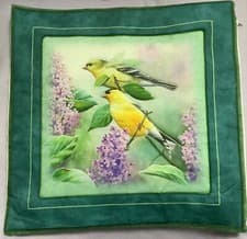 Image of Quilted Bird 1 Cushion Cover