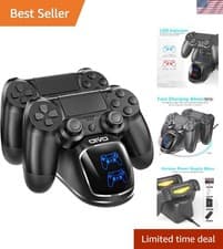 Image of Compact Dualshock 4 Charger Station for PS4 - Efficient & Intelligent Charging