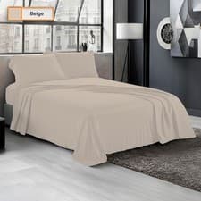 Image of 400 Thread Count 100% Egyptian Cotton Flat Bed Sheet ? Soft Hotel Quality