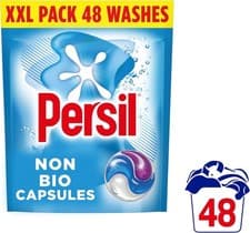 Image of Persil Non Bio 3 in 1 Washing Capsules – 48 Washes, Gentle on Skin Laundry Pods