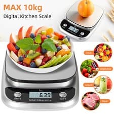 Image of 10KG Kitchen Scales Digital Electronic LCD Cooking Baking Food Weighing Scale UK