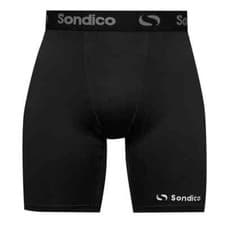 Image of BOYS JUNIOR BLACK SONDICO CORE COMPRESSION THERMAL BASE LAYER TIGHT SHORTS 