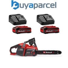 Image of Einhell Professional Cordless Twin 18 / 36v Chainsaw Brushless 40cm 2x 4AH Kit