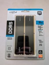 Image of Crucial Pro DDR5 RAM 32GB Kit (2x16GB) 5600MHz - CP2K16G56C46U5 - New & Sealed