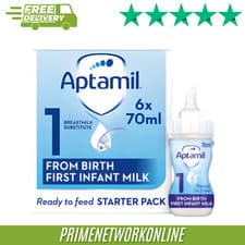 Image of Aptamil 1 From Birth First Infant Milk Starter Pack 6 x 70ml 100% ORIGINAL ⭐⭐⭐⭐⭐