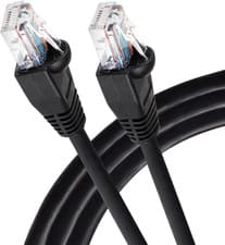 Image of Maplin Ethernet Cable 3M Black, CAT6 Gigabit UTP LAN Network Cable RJ45 High-Spe