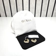Image of GUESS Crazy in Love Hearts Earrings - Stainless Steel - RRP £65.00 - New