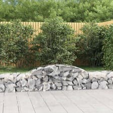 Image of Arched Gabion Baskets 4 pcs 300x50x40/60 Galvanised S2H0