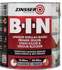 Image of Original!. Zinsser - B.I.N Primer / Sealer Stain Killer Paint 0.5 L . New