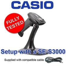 Image of CASIO SE-S3000 CASH REGISTER BARCODE SCANNER CASIO SE S3000 TILL SCANNER (Z4)