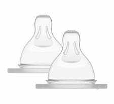 Image of MAM Extra Slow Flow Teats Size 0 Suitable For Newborns Skinsoft Silicone